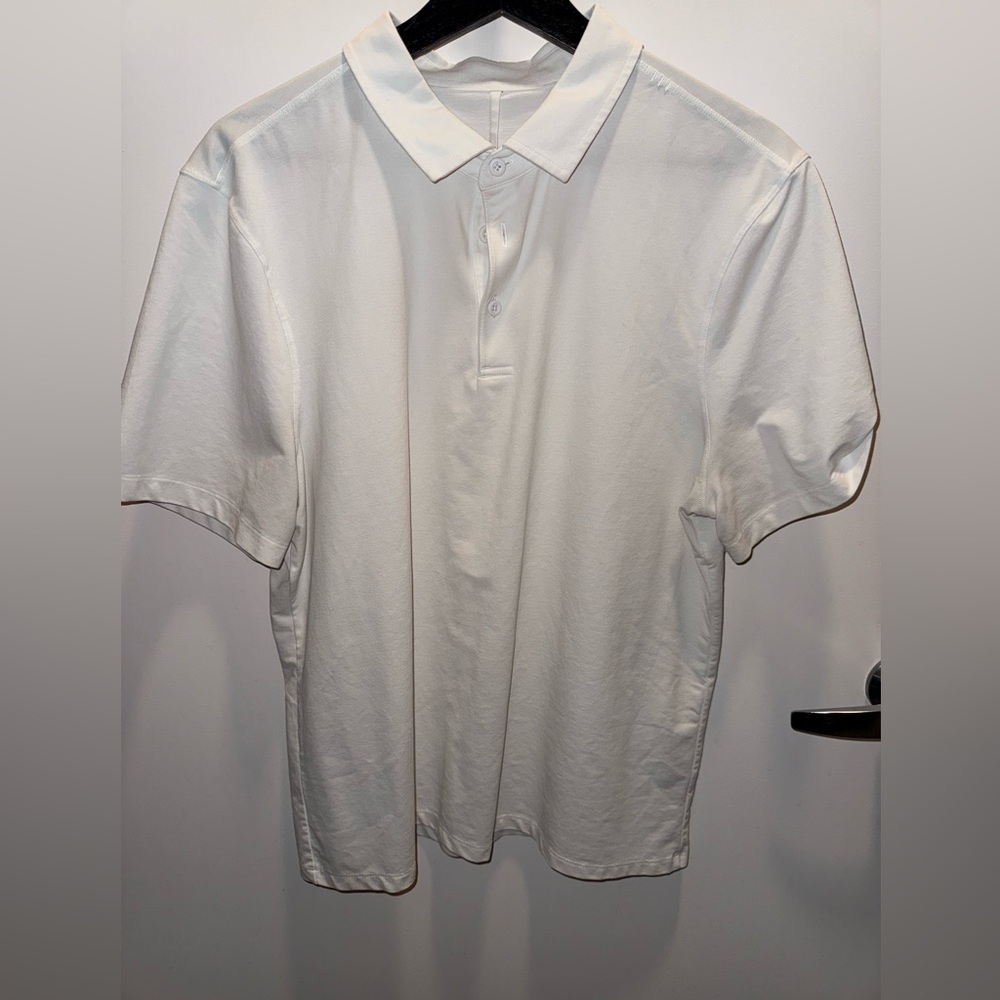 Lululemon “Pique” Fabric White Polo Shirt